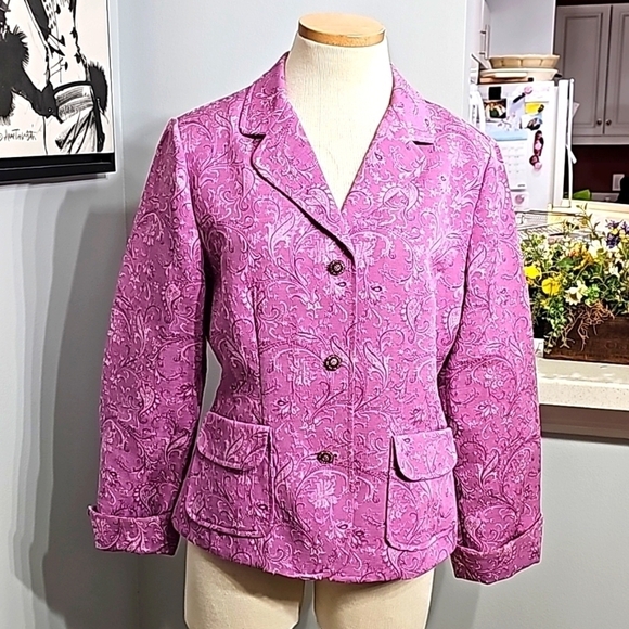 Emma James lavender blazer. Size 12. 2 pockets 3 Reinstones buttons. Bea… - Picture 1 of 12